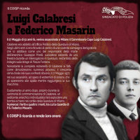 Il COISP ricorda Luigi Calabresi e Federico Masarin
