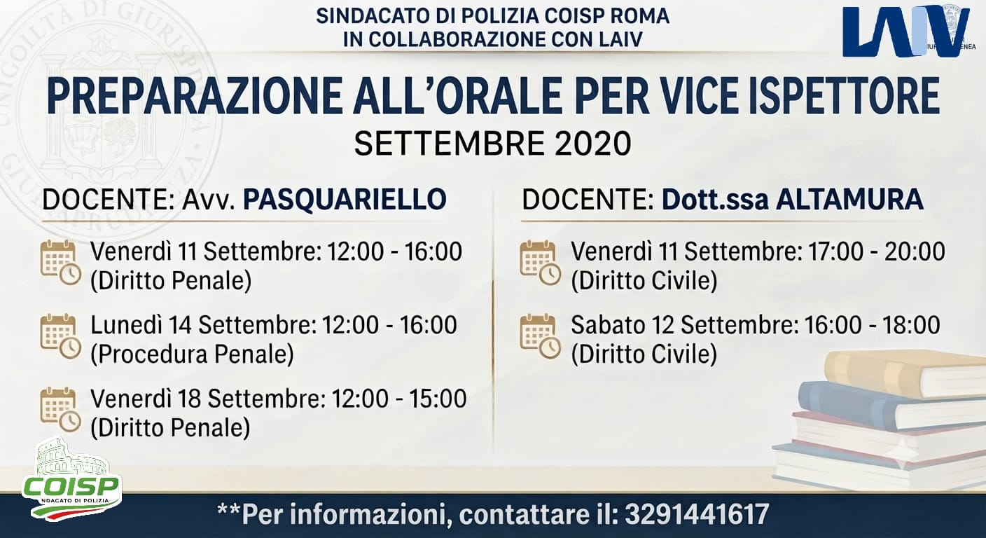 Planning Ispettori Settembre 2026
